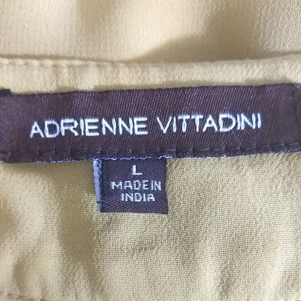 Adrienne Vittadini Size Large Sheer Blouse Top - Picture 2 of 8